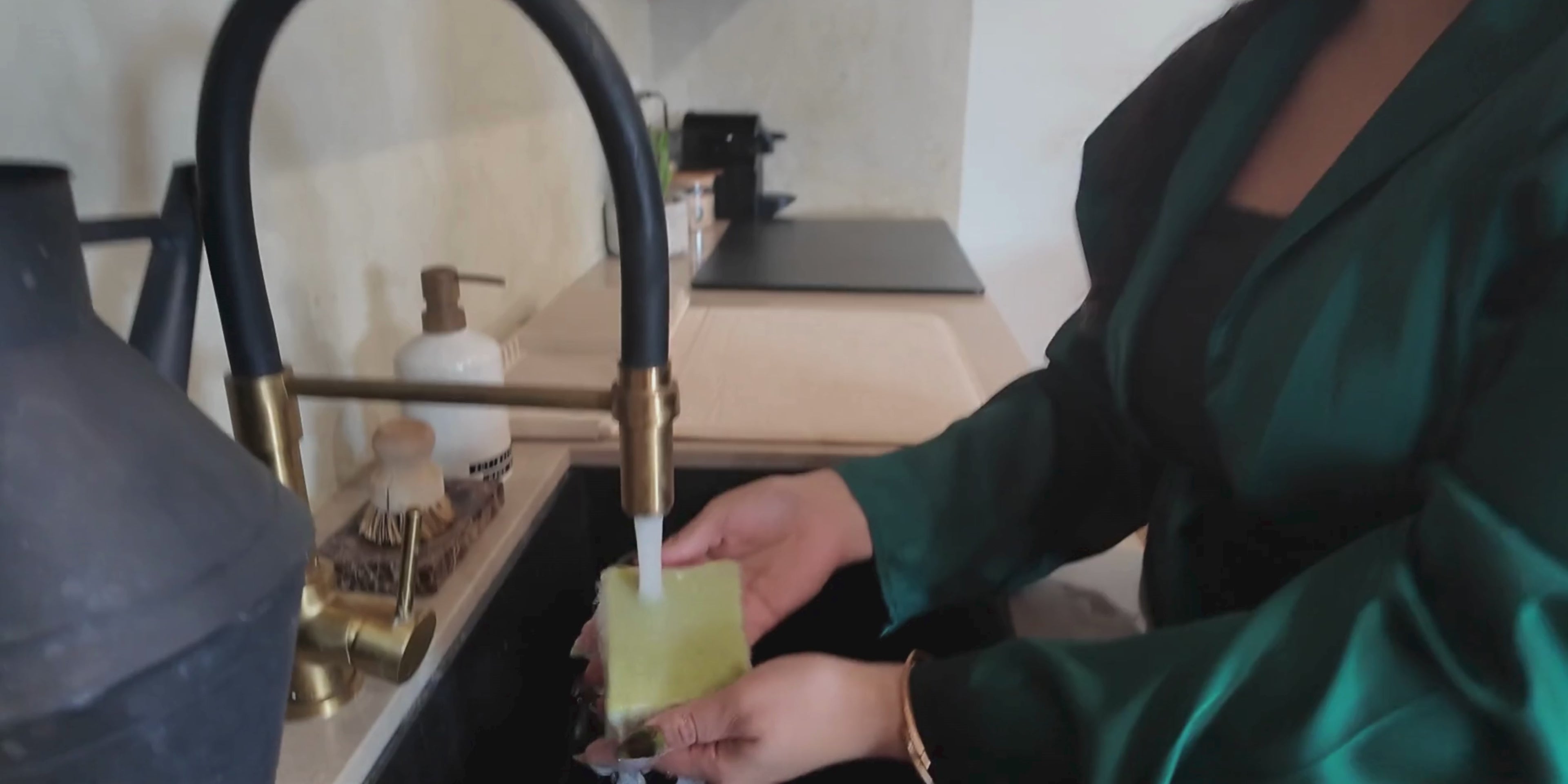 Load video: Woman washing her hands with bar soap.